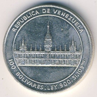Венесуэла 100 боливаров 1986 год