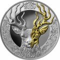 Казахстан 500 тенге 2020 год - Олень (Буги) в футляре