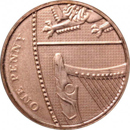 Великобритания 1 пенни 2009 год BU