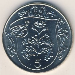 Остров Мэн 5 пенсов 1985 год