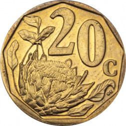 ЮАР 20 центов 2015 год