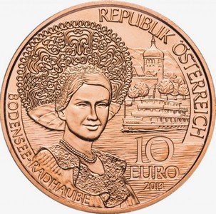 Австрия 10 евро 2013 год - Земли Австрии - Форарльберг