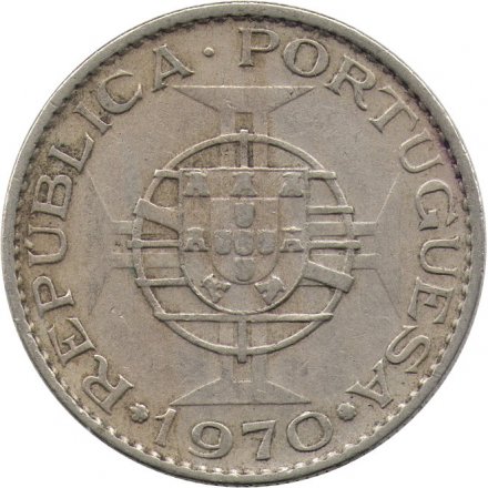 Мозамбик 10 эскудо 1970 год