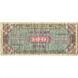Германия 100 марок 1944 год - Советская зона оккупации - F