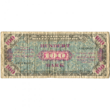 Германия 100 марок 1944 год - Советская зона оккупации - F