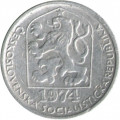Чехословакия 10 геллеров 1974 год