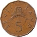 Танзания 5 центов 1966 год