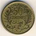 Тунис 50 сантимов 1921 год