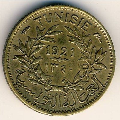 Тунис 50 сантимов 1921 год