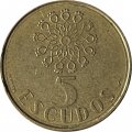 Португалия 5 эскудо 1988 год
