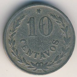Колумбия 10 сентаво 1921 год