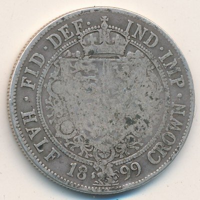 Великобритания 1/2 кроны 1899 год