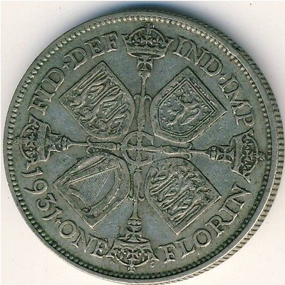 Великобритания 2 шиллинга (1 флорин) 1931 год