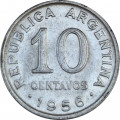 Аргентина 10 сентаво 1956 год