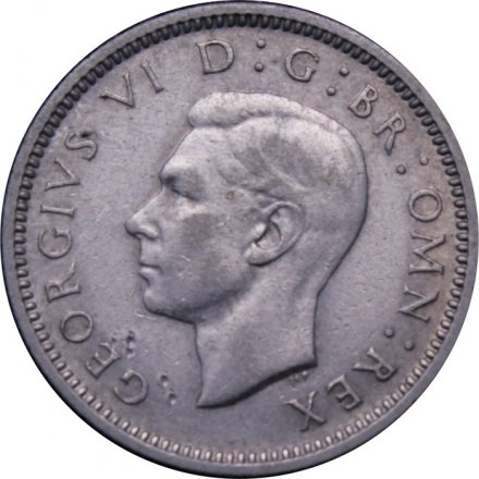 Великобритания 6 пенсов 1938 год