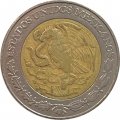 Мексика 5 песо 2001 год - Хохлатый сокол