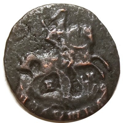 Полушка 1768 год ЕМ Екатерина II (1762 - 1796) - VF