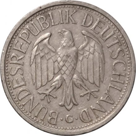 ФРГ 1 марка 1981 год (G)