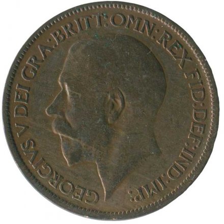 Великобритания 1/2 пенни 1920 год