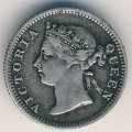 Гонконг 5 центов 1901 год