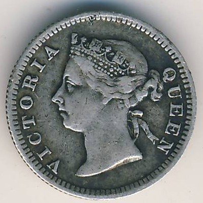 Гонконг 5 центов 1901 год