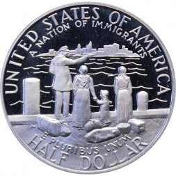 США 1/2 доллара 1986 год - 100 лет Статуе Свободы (S)