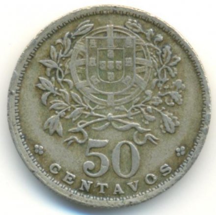Португалия 50 сентаво 1951 год