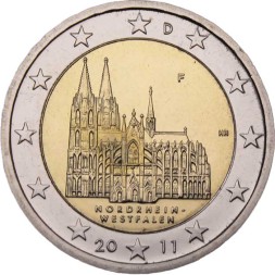 Германия 2 евро 2011 год - Северный Рейн-Вестфалия