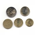 Набор из 5 евромонет Люксембурга 2009-2010 год