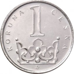 Чехия 1 крона 2018 год - Герб