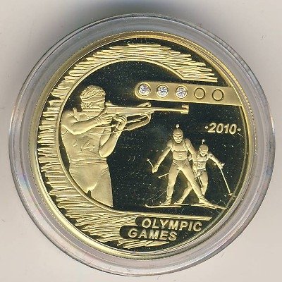 Казахстан 500 тенге 2009 год - Олимпийские игры. Биатлон (Золото, 7.78 грамм)