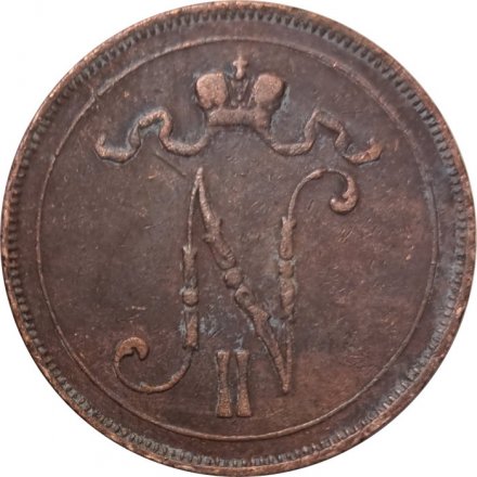 Финляндия 10 пенни 1900 год