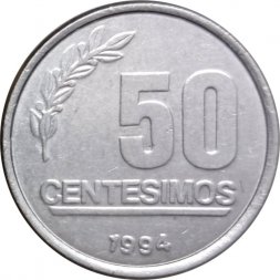 Уругвай 50 сентесимо 1994 год - Хосе Артигас