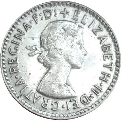 Австралия 3 пенса 1955 год