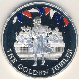 Фолклендские острова 50 пенсов 2002 год