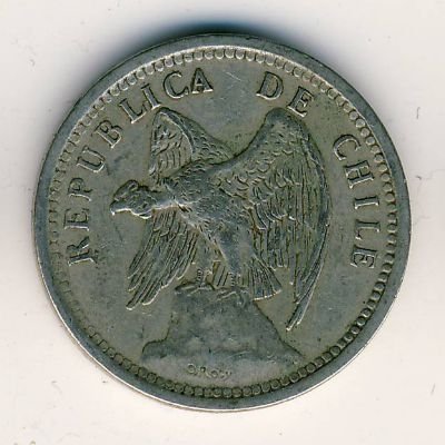 Чили 20 сентаво 1933 год