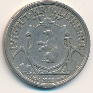 Гренландия 2 кроны 1922 год