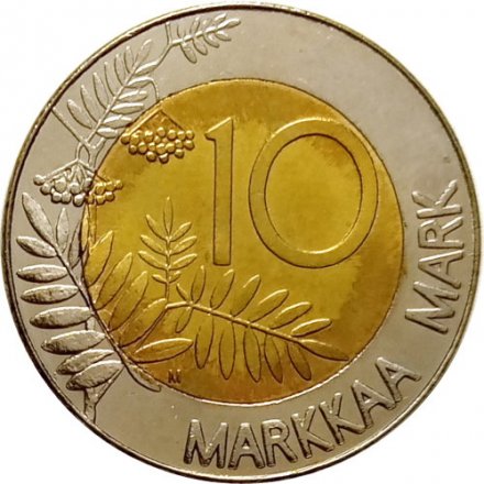 Финляндия 10 марок 1995 год - Вступление Финляндии в Европейский союз