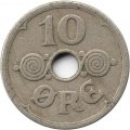 Дания 10 эре 1926 год - Король Кристиан X