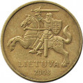 Литва 20 центов 2008 год