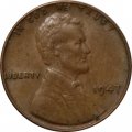 США 1 цент 1947 год - Линкольн (без отметки монетного двора)