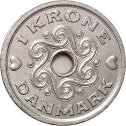Дания 1 крона 1999 год