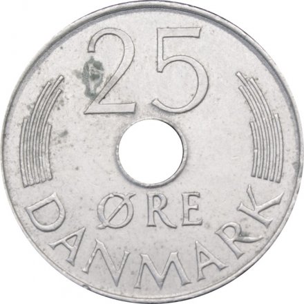Дания 25 эре 1980 год - Королева Маргрете II