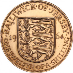 Джерси 1/12 шиллинга 1964 год