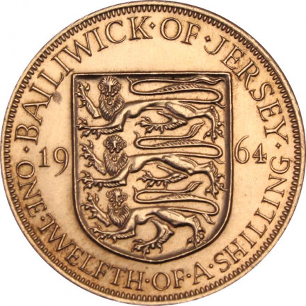 Джерси 1/12 шиллинга 1964 год