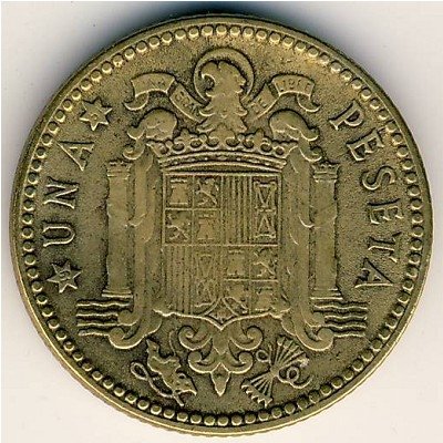 Испания 1 песета 1947 год - Франсиско Франко