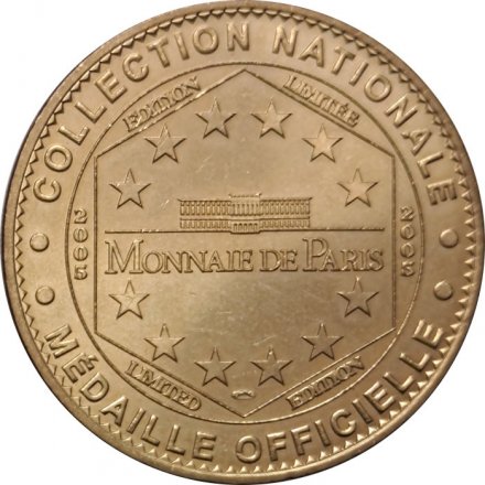 Жетон Франция. Monnaie de Paris. Notre Dame de la Garde. Marseille. Богородица с младенцем