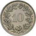 Швейцария 10 раппенов 1991 год