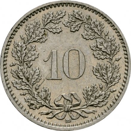 Швейцария 10 раппенов 1991 год
