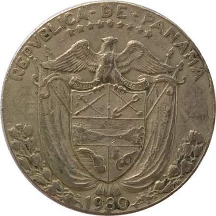 Панама 1/2 бальбоа 1980 год